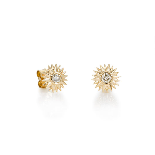 CRM Sunshine Diamond Stud Earrings