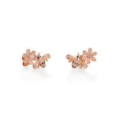 CRM Diamond Honeybee Stud Earrings