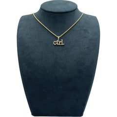 CRM Diamond "Ctrl" Key Pendant