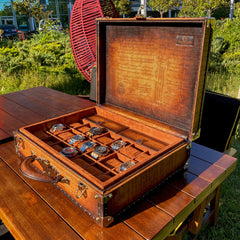 Watch Trunk - Parchment Patina Light Brown for 21 Watches