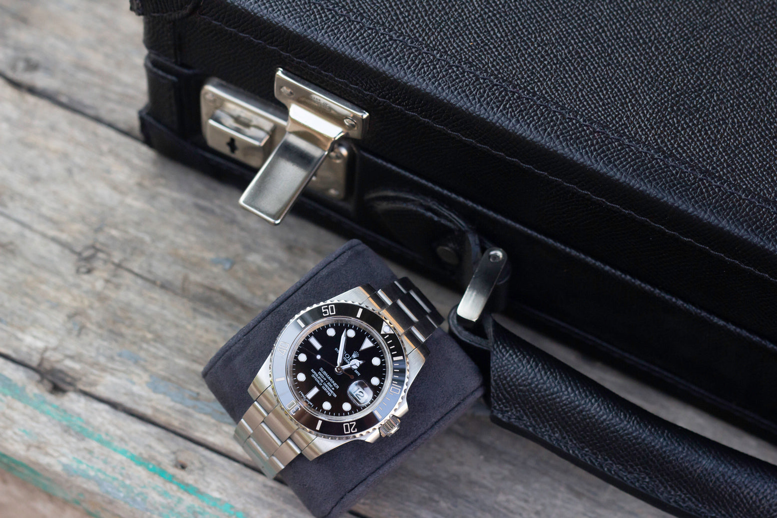 Watch Collector Case - Saffiano Black