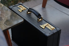 Watch Collector Case Combination Lock - Saffiano Black