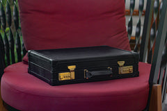 Watch Collector Case Combination Lock - Saffiano Black