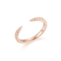 CRM Unclosed Glam Diamond Ring