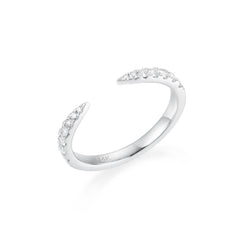 CRM Unclosed Glam Diamond Ring