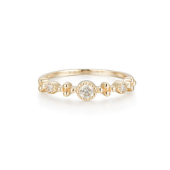 CRM Fleur d'Or Diamond Ring