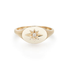 CRM Stellar Gold Signet Ring