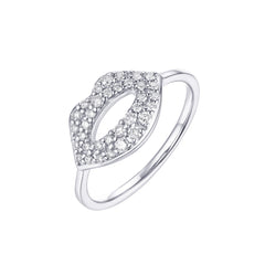 CRM Kissing Lips Diamond Ring