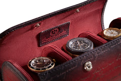 Galata Parchment Patina Red Watch Roll