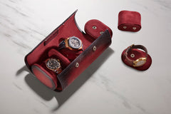 Galata Parchment Patina Red Watch Roll
