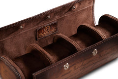 Galata Parchment Patina Java Brown Watch Roll