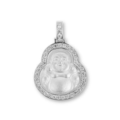 CRM Golden Buddha Diamond Pendant