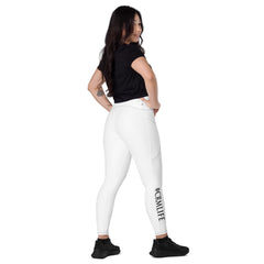 Crossover leggings with pockets