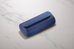 Galata Saffiano Navy Blue Watch Roll