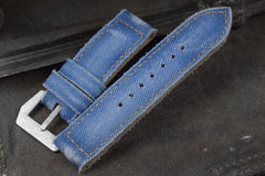 Bosphorus Watch Strap - Patina Canvas Light Blue