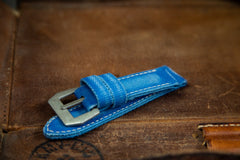 Bosphorus Watch Strap - Rolled Canvas Cerulean Blue