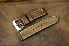 Bosphorus Watch Strap - Saffiano Brown