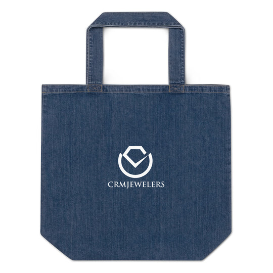 Organic denim tote bag