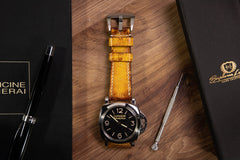 Watch Strap - Ostrich Patina Canary