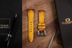 Watch Strap - Ostrich Patina Canary