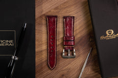 Watch Strap - Ostrich Patina Wine