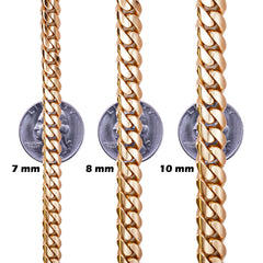 14K Rose Gold Cuban Link Chains