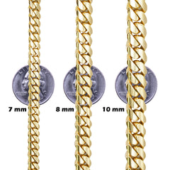 10K Yellow Gold Cuban Link Chains
