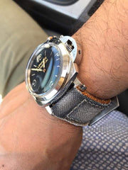 Bosphorus Watch Strap - Patina Canvas Grey 03