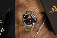 Bosphorus Watch Strap - Rolled Canvas Moss